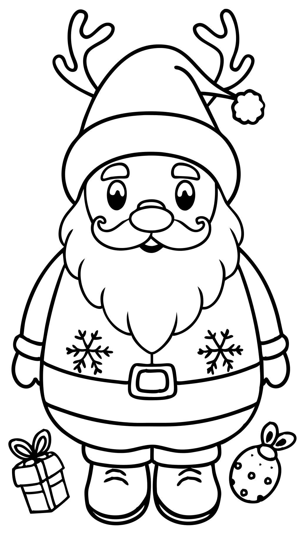 santa free printable coloring pages